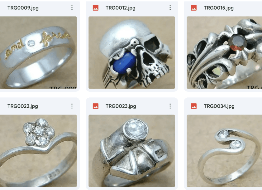 Catalogue preview of Ankamen Silver ring collection.